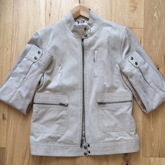 Suede motor cycle jacket - Picture 6 of 7